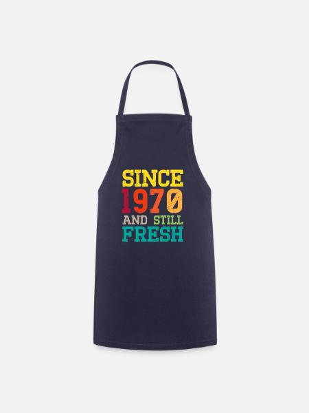 Vintage 1970 - Kochschürze - Navy