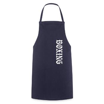 Boxing Retro - Kochschürze - Navy - Vorne - AI Model Male 185 dark (185cm)