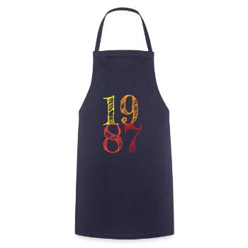 Millésime 1987 - Tablier de cuisine - marine - Devant - AI Model Male 185 dark (185cm)
