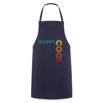 Papa Cool papa cadeau - Tablier de cuisine - marine - Devant - AI Model Male 185 dark (185cm)