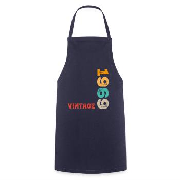 1969 Vintage Vintage Birthday Gift - Cooking Apron - navy - Front - AI Model Male 185 dark (185cm)