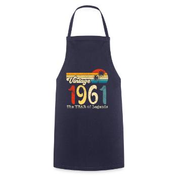 Millésime 1961 - Tablier de cuisine - marine - Devant - AI Model Male 185 dark (185cm)