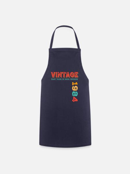 1984 Vintage - Kochschürze - Navy