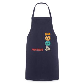 Millésime 1984 - Tablier de cuisine - marine - Devant - AI Model Male 185 dark (185cm)