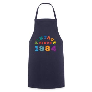 Millésime 1984 - Tablier de cuisine - marine - Devant - AI Model Male 185 dark (185cm)