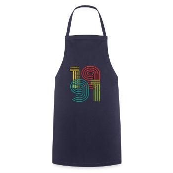Vintage 1991 - Cooking Apron - navy - Front - AI Model Male 185 dark (185cm)