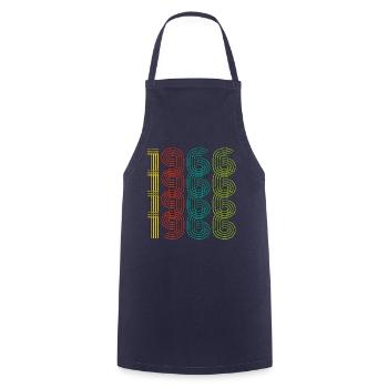 Vintage 1966 - Cooking Apron - navy - Front - AI Model Male 185 dark (185cm)