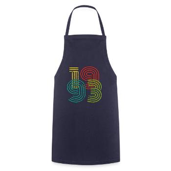 1993 31st birthday - Cooking Apron - navy - Front - AI Model Male 185 dark (185cm)