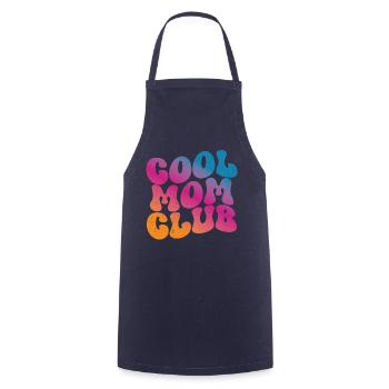 Club des mamans cool - Tablier de cuisine - marine - Devant - AI Model Male 185 dark (185cm)
