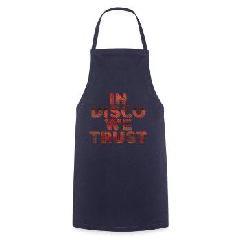 Chez Disco, nous avons confiance - Tablier de cuisine - marine - Devant - AI Model Male 185 dark (185cm)