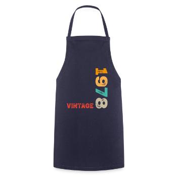 Millésime 1978 - Tablier de cuisine - marine - Devant - AI Model Male 185 dark (185cm)