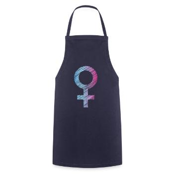 Le pouvoir des filles - Tablier de cuisine - marine - Devant - AI Model Male 185 dark (185cm)