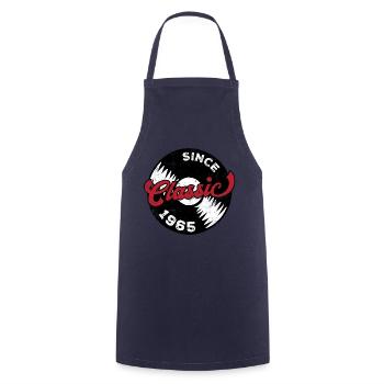 Vintage 1965 - Cooking Apron - navy - Front - AI Model Male 185 dark (185cm)