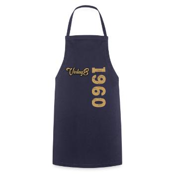 Millésime 1960 - Tablier de cuisine - marine - Devant - AI Model Male 185 dark (185cm)