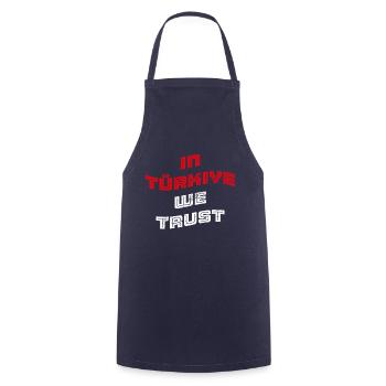 In Türkiye we trust - Kochschürze - Navy - Vorne - AI Model Male 185 dark (185cm)