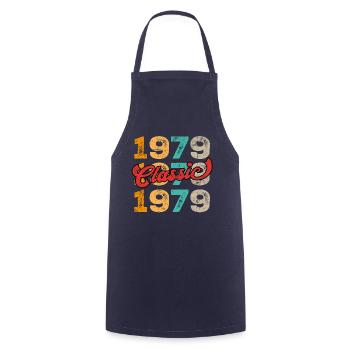 Millésime 1979 - Tablier de cuisine - marine - Devant - AI Model Male 185 dark (185cm)