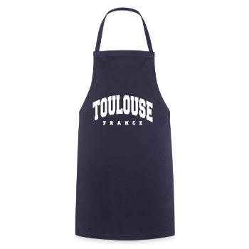 Toulouse - Cooking Apron - navy - Front - AI Model Male 185 dark (185cm)