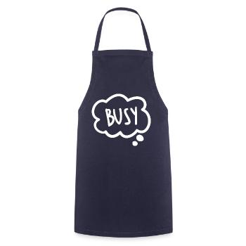 Stickers Busy - Cooking Apron - navy - Front - AI Model Male 185 dark (185cm)