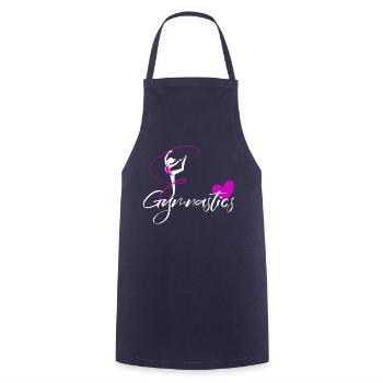 gymnastics floor gymnastics rhythmic sports gymnastics - Cooking Apron - navy - Front - AI Model Male 185 dark (185cm)