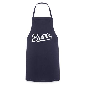 Breton - Tablier de cuisine - marine - Devant - AI Model Male 185 dark (185cm)