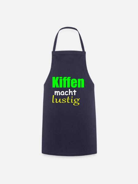Kiffen macht lustig - Kochschürze - Navy