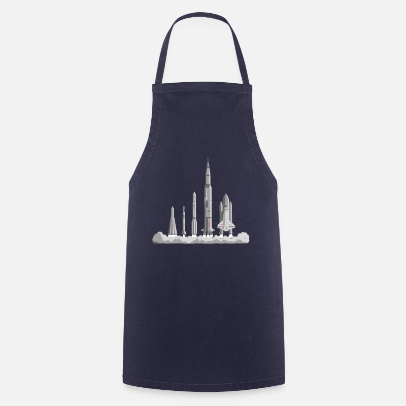The Space Race - Cooking Apron - navy