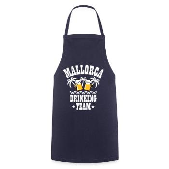 09 Mallorca Drinking Team Beer Mass Bier Party - Kochschürze - Navy - Vorne - AI Model Male 185 dark (185cm)