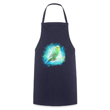 canary, graffiti, bird, painting, colorful - Cooking Apron - navy - Front - AI Model Male 185 dark (185cm)