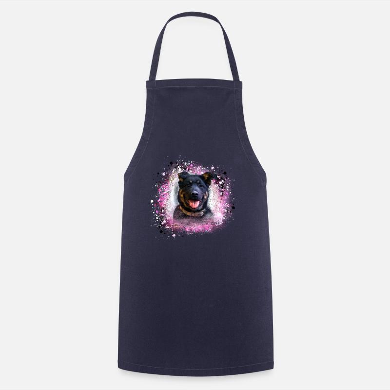 hund,schäferhund,welpe,rottweiler - Kochschürze - Navy