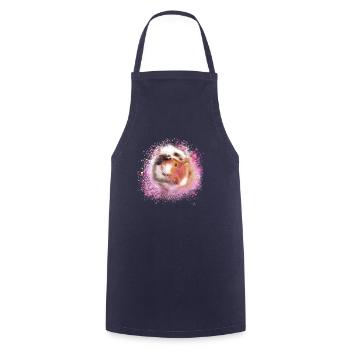 cochons d’Inde, graffitis, cochons d’Inde rosette - Tablier de cuisine - marine - Devant - AI Model Male 185 dark (185cm)