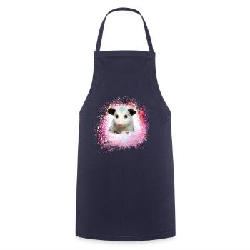 Opossum,mouse,rodent,graffiti - Cooking Apron - navy - Front - AI Model Male 185 dark (185cm)