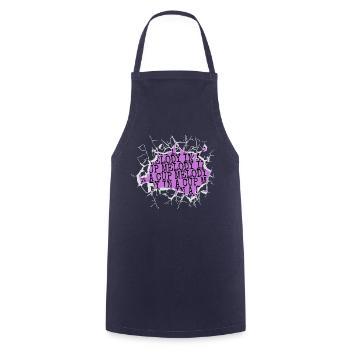 cool music artists coffee present idea happy music - Kochschürze - Navy - Vorne - AI Model Male 185 dark (185cm)