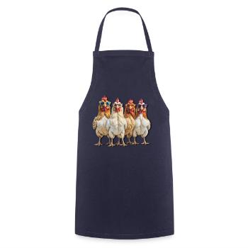 Chicken Sunglasses - Cooking Apron - navy - Front - AI Model Male 185 dark (185cm)