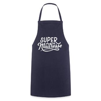Super maîtresse - Tablier de cuisine - marine - Devant - AI Model Male 185 dark (185cm)