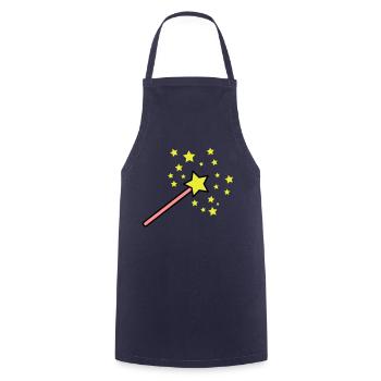 zauberstab_3c - Cooking Apron - navy - Front - AI Model Male 185 dark (185cm)