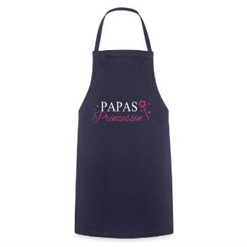 Papas Prinzessin Papa Geschenk - Kochschürze - Navy - Vorne - AI Model Male 185 dark (185cm)