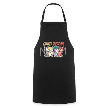 team family cat fishing work colleagues angler - Cooking Apron - black - Front - AI Model Male 185 dark (185cm)