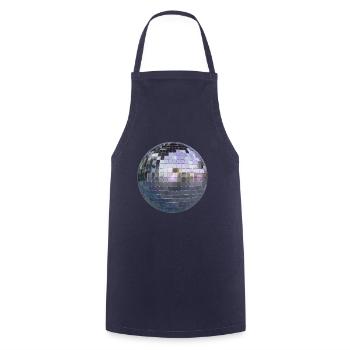 Disco Ball - Cooking Apron - navy - Front - AI Model Male 185 dark (185cm)