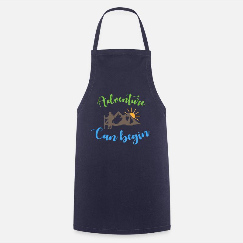 Adventure Can Begin - Camping Life - Cooking Apron - navy