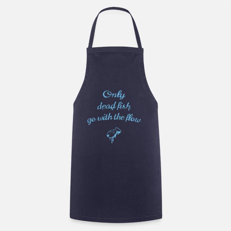 Only dead fish - Only dead fish... - Cooking Apron - navy