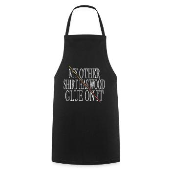 T-shirts charpentier forestier John Carpenter - Tablier de cuisine - noir - Devant - AI Model Male 185 dark (185cm)