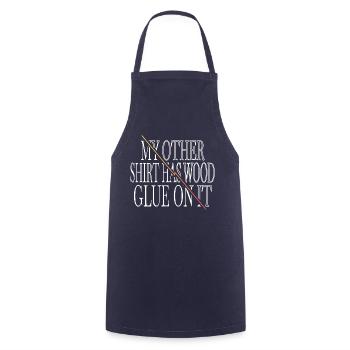 T-shirts charpentier forestier John Carpenter - Tablier de cuisine - marine - Devant - AI Model Male 185 dark (185cm)