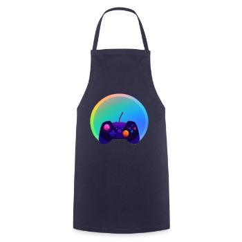 Gamer Gamer Contrôleur de jeu vidéo Gaming Gaming - Tablier de cuisine - marine - Devant - AI Model Male 185 dark (185cm)