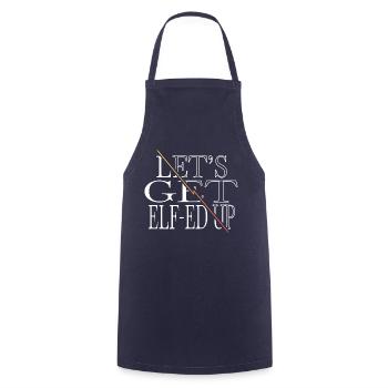 sayings gift bubaprints christmas present - Kochschürze - Navy - Vorne - AI Model Male 185 dark (185cm)