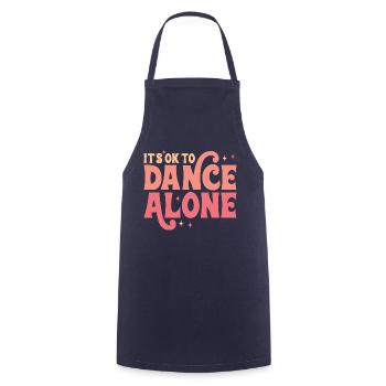 C’est OK de danser seul - Tablier de cuisine - marine - Devant - AI Model Male 185 dark (185cm)