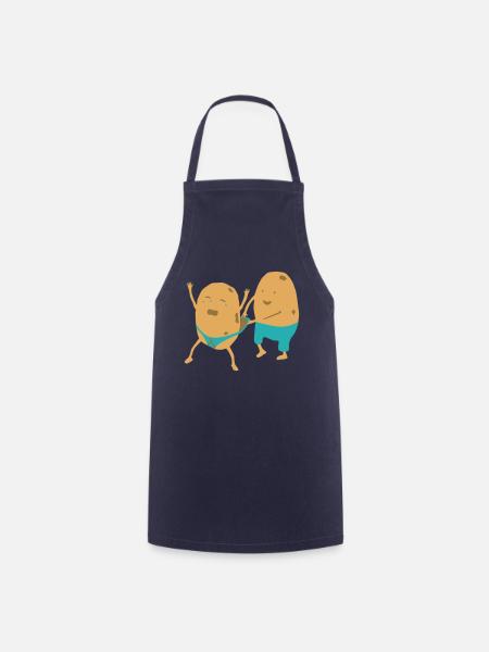 Potato Wedgie - Cooking Apron - navy