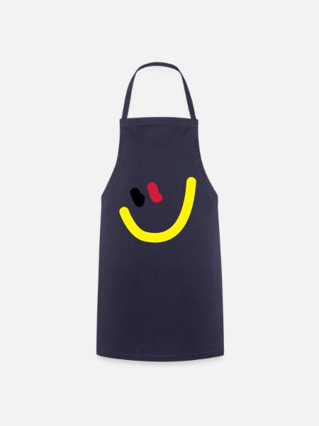 EM2018 DE (Smiley) - Kochschürze - Navy