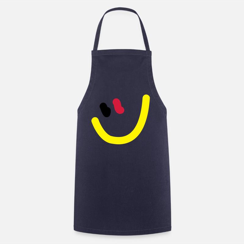 EM2018 DE (Smiley) - Kochschürze - Navy