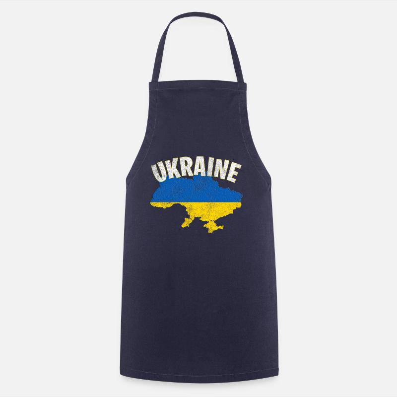 Ukraine - Tablier de cuisine - marine