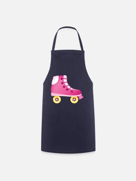 Smiley Roll Skate - Cooking Apron - navy